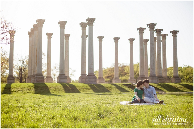 National Arboretum Engagement Photography